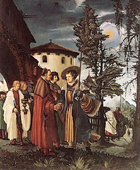 Albrecht Altdorfer St Florian Taking Leave of the Monastery oil painting image